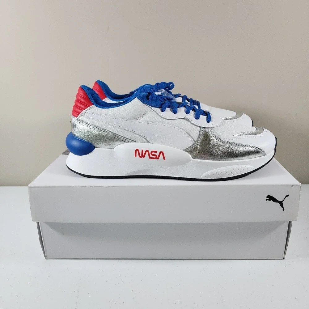 Puma RS-X Space Agency Nasa Sneakers Men's Size 10 2019 Silver Grey 372509-01 - Picture 7 of 16